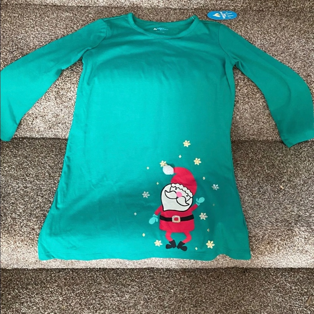 Girls 4T Pom Pom Christmas Dress